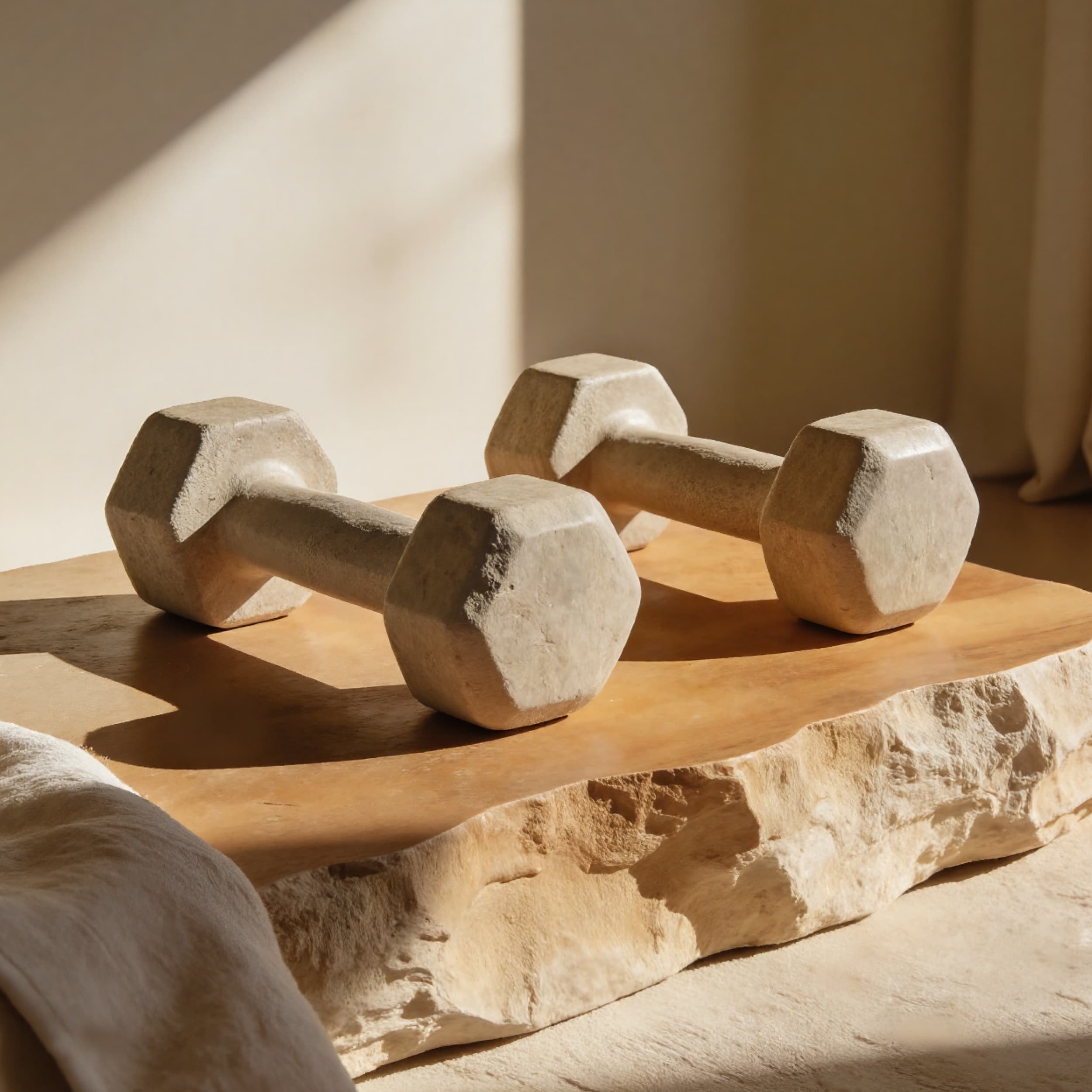 Stone Dumbbells